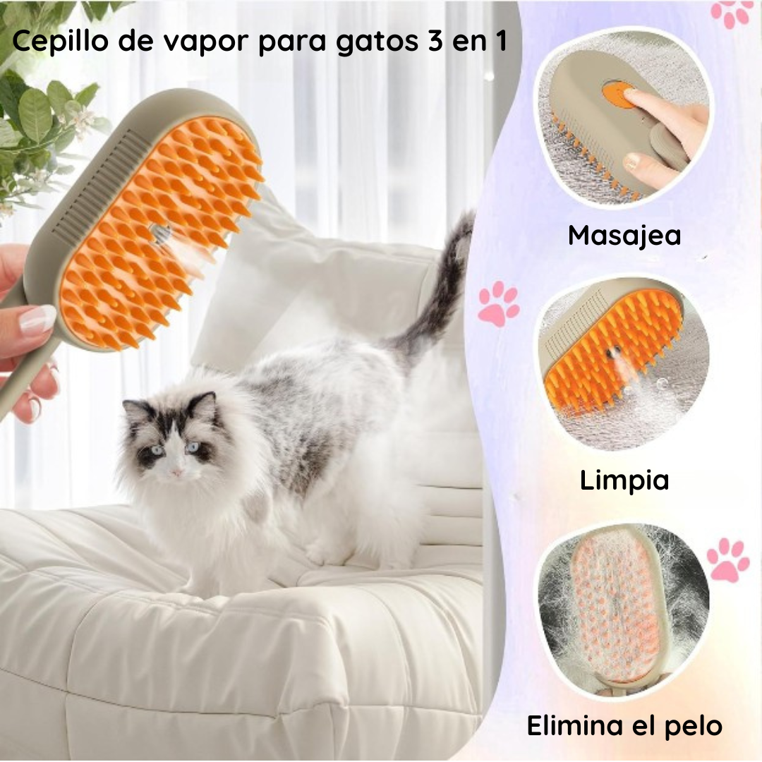 Cepillo de Vapor para Mascotas